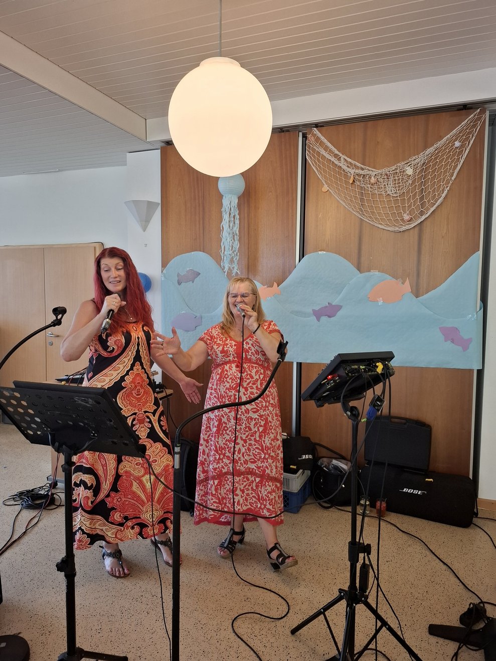 Das Duo Ma Cherie sorgte für gute Stimmung bei den Festgästen.