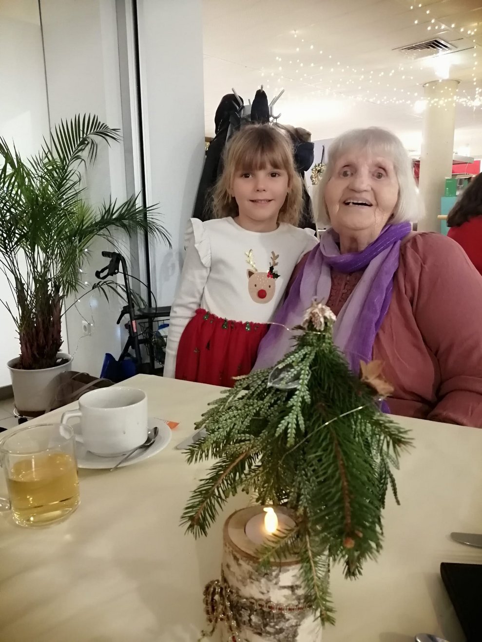 Eine Frau mit Kind