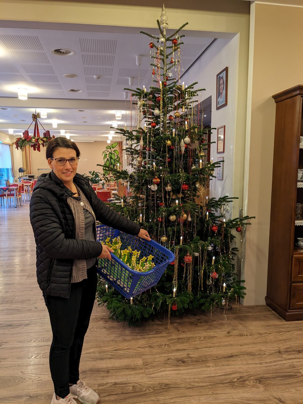 Lilis Mama hat uns die Bäumchen vorab gebracht.