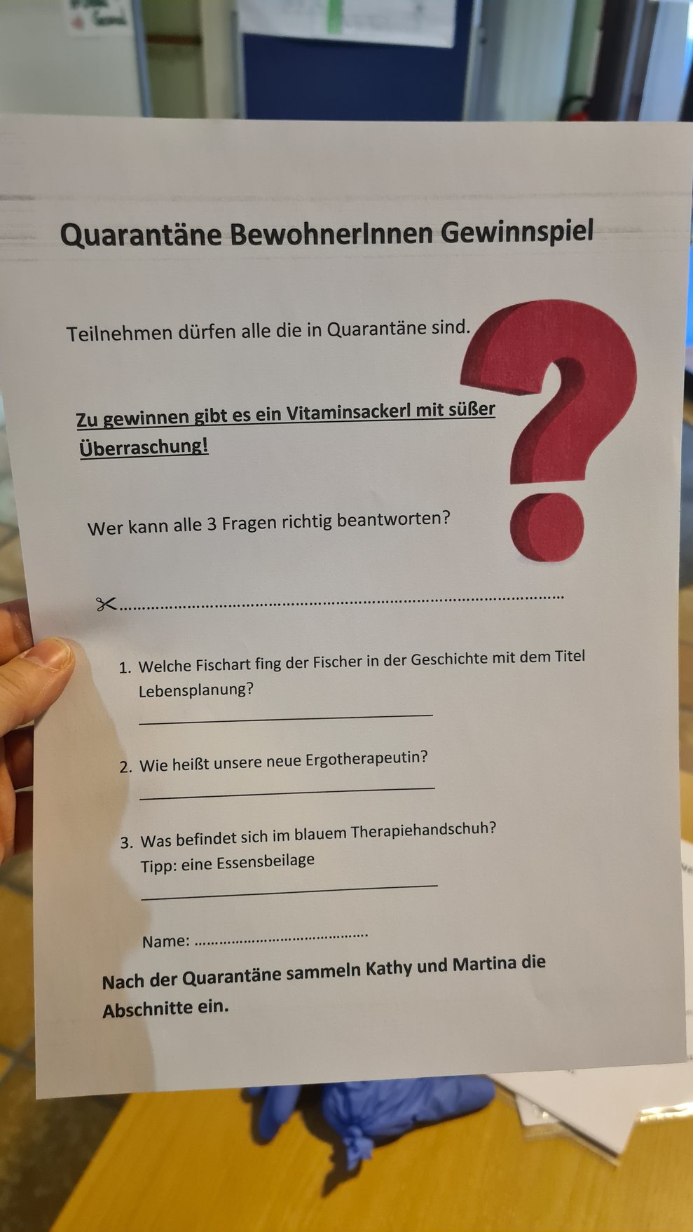 Wir haben uns gedacht, die Kopfarbeit sollte auch belohnt werden und deshalb gibt es auch ein Gewinnspiel.