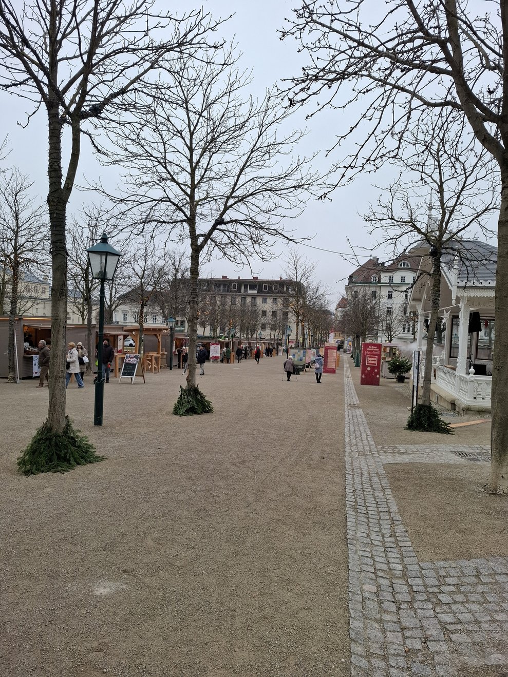Ausblick auf den Adventmarkt.