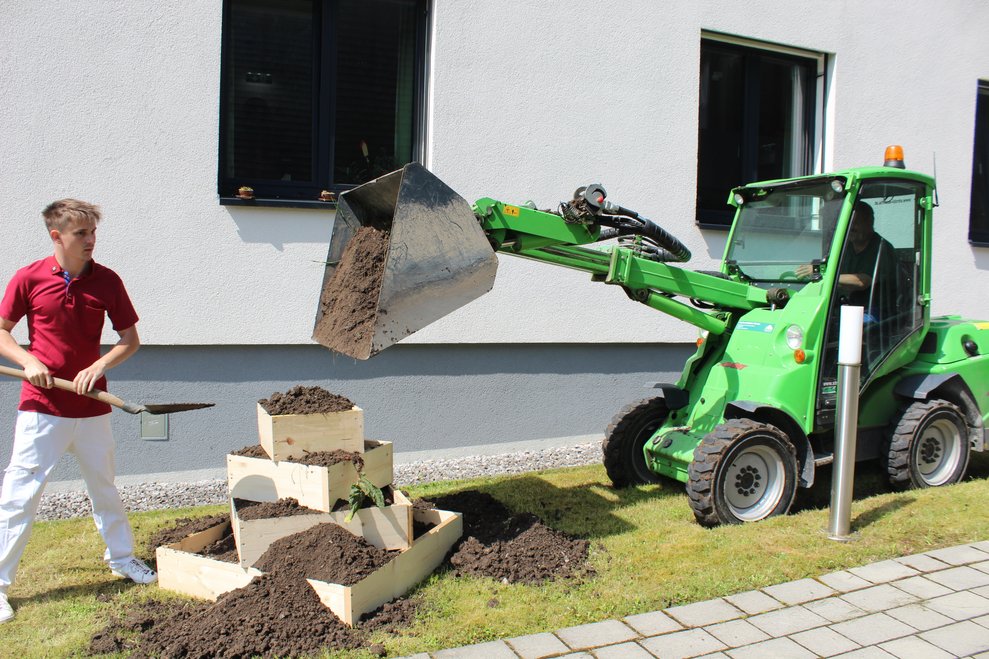 Nach dem Bau der neuen Erdäpfelpyramide...