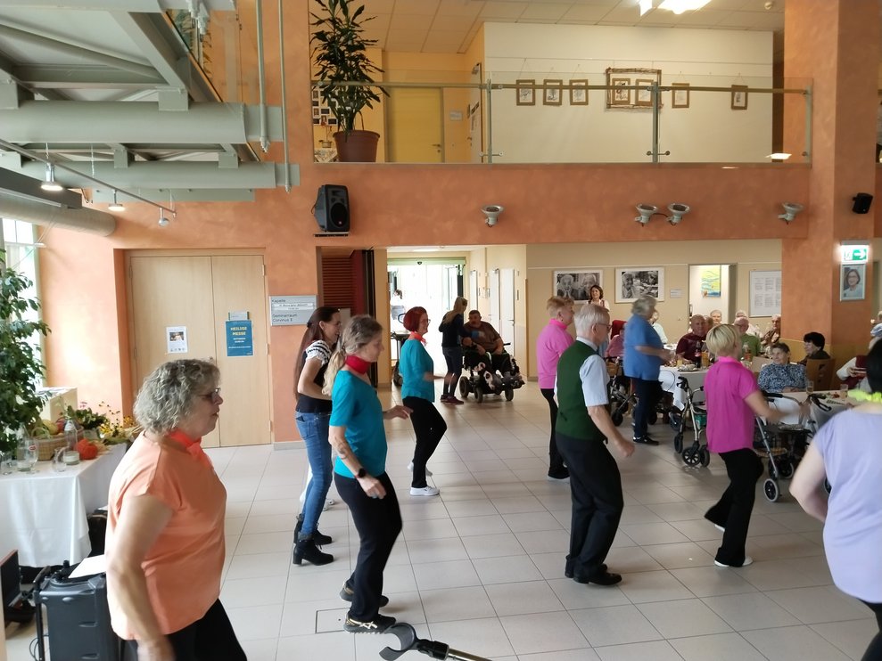Eine Linedancegruppe