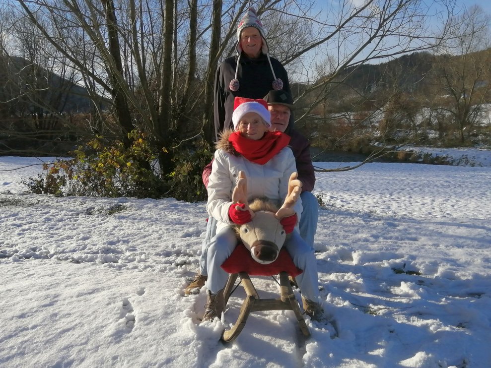 Spaß im Schnee.