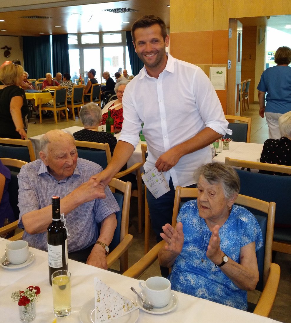 Jubilar mit Direktor