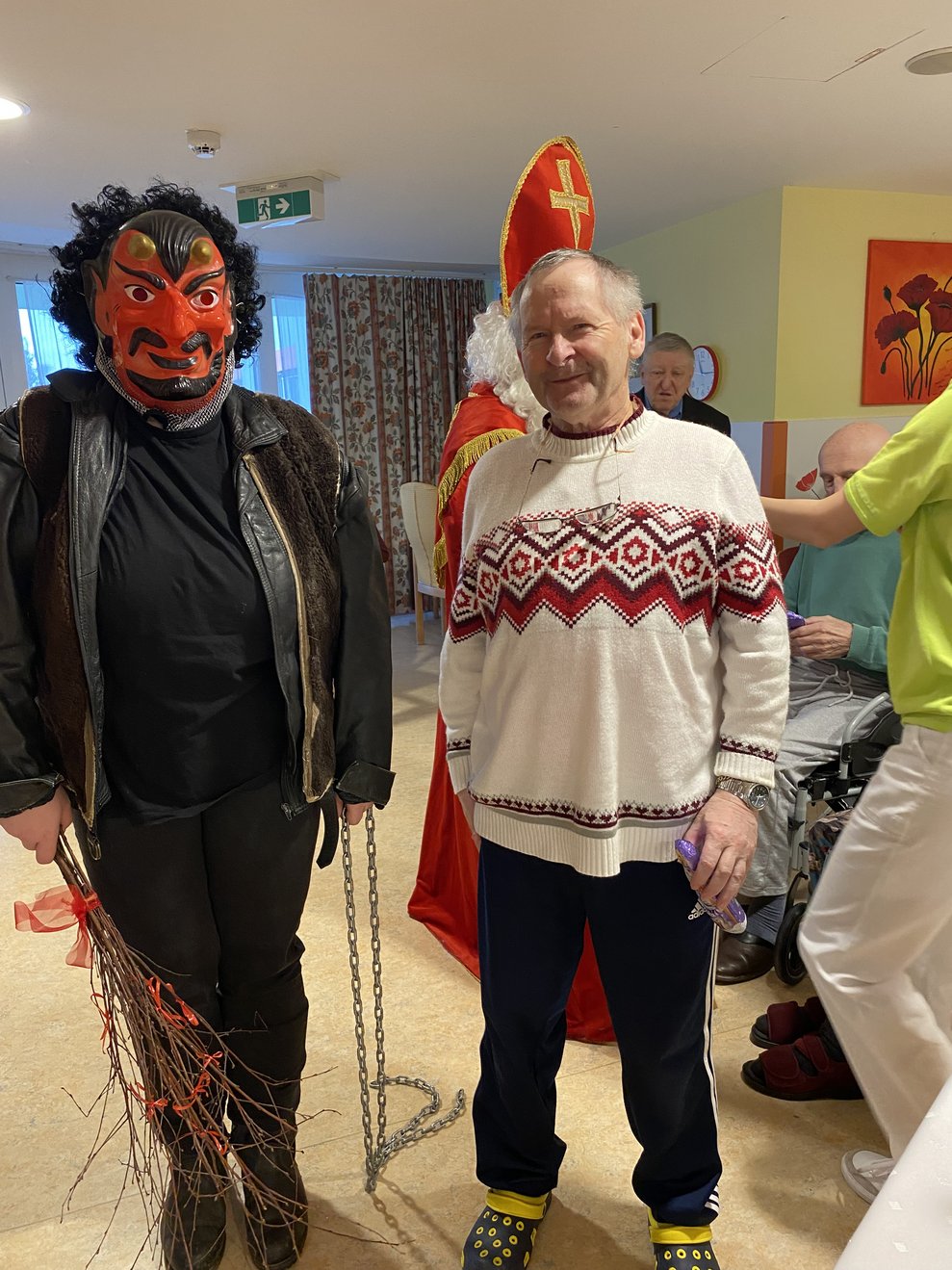 auch der Krampus ist heute im Haus unterwegs