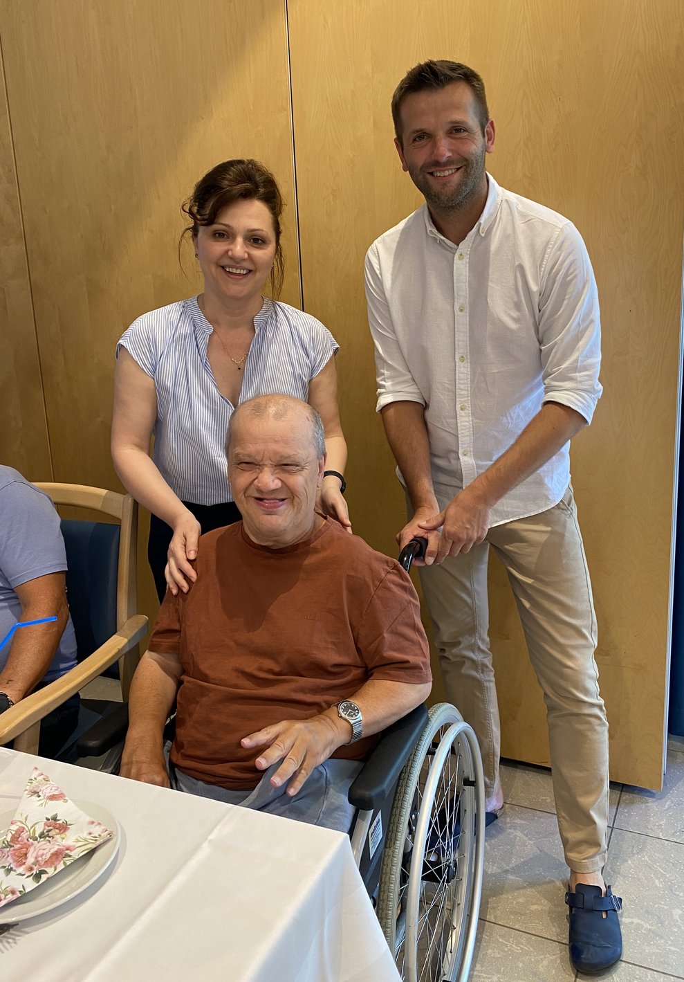 Jubilar mit Gratulanten