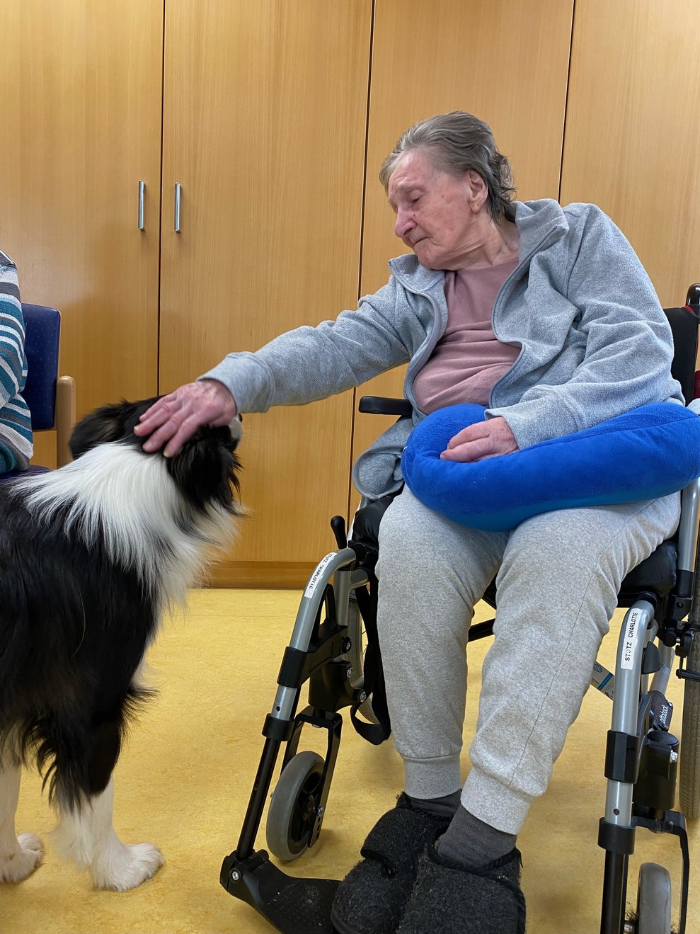 Winnie genießt die Streicheleinheiten