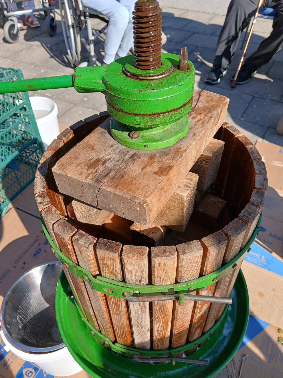 Traubenpresse
