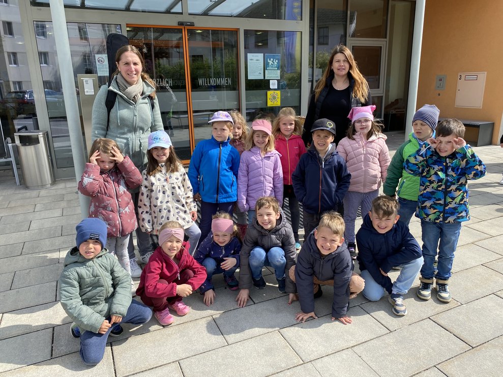 Danach hatten die Kindergartenkinder von Litschau...