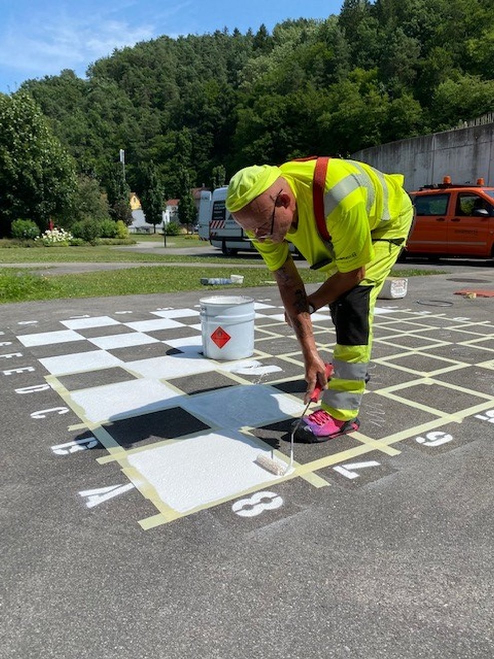 Die Arbeiten schreiten schnell voran.