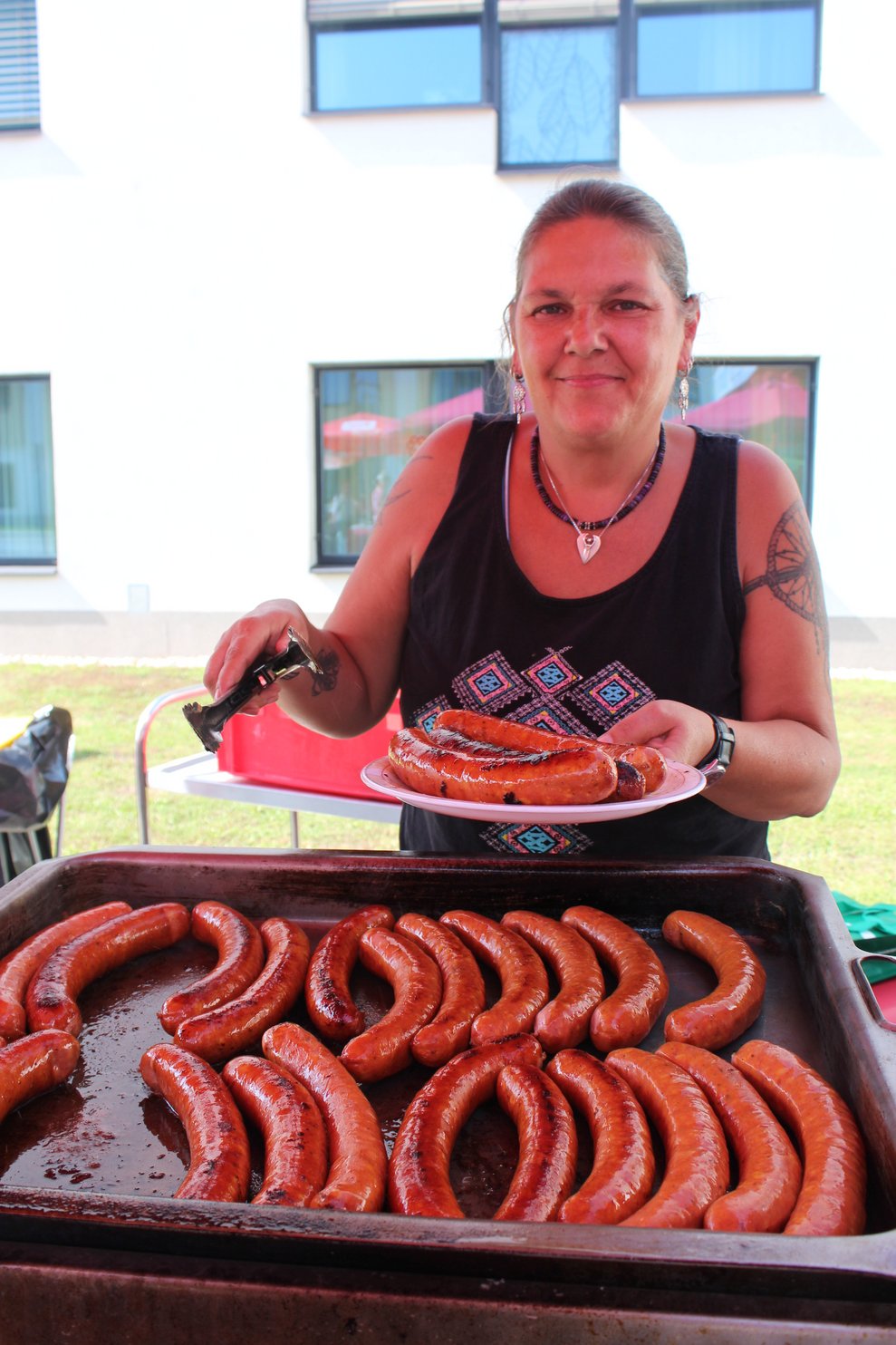 Unverzichtbar hinter dem Grill: PBM Martina Zurini.