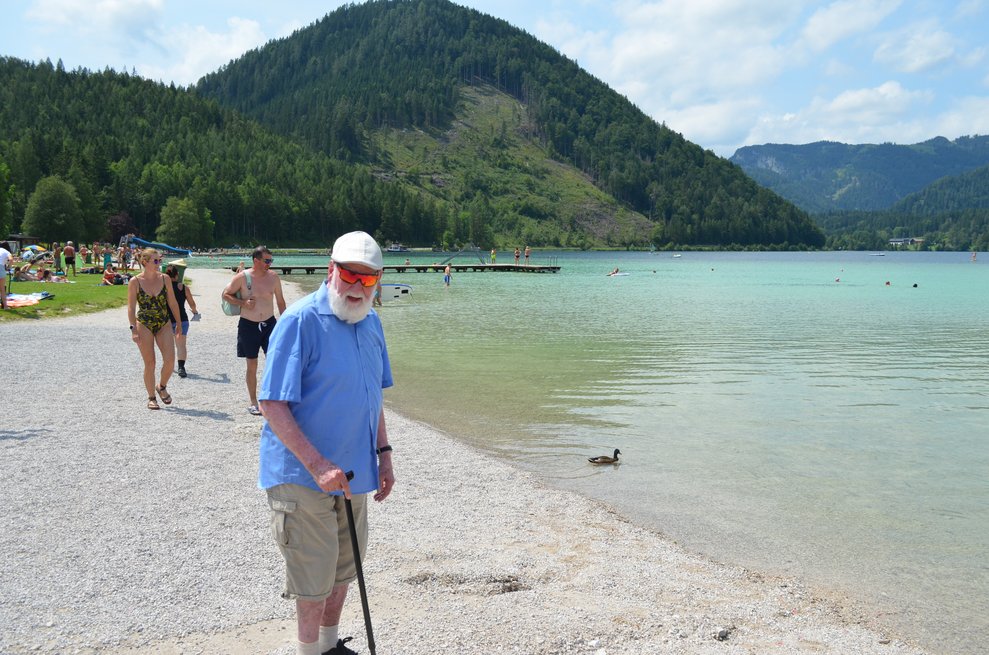 Bewohner am Strand des Erlaufsees