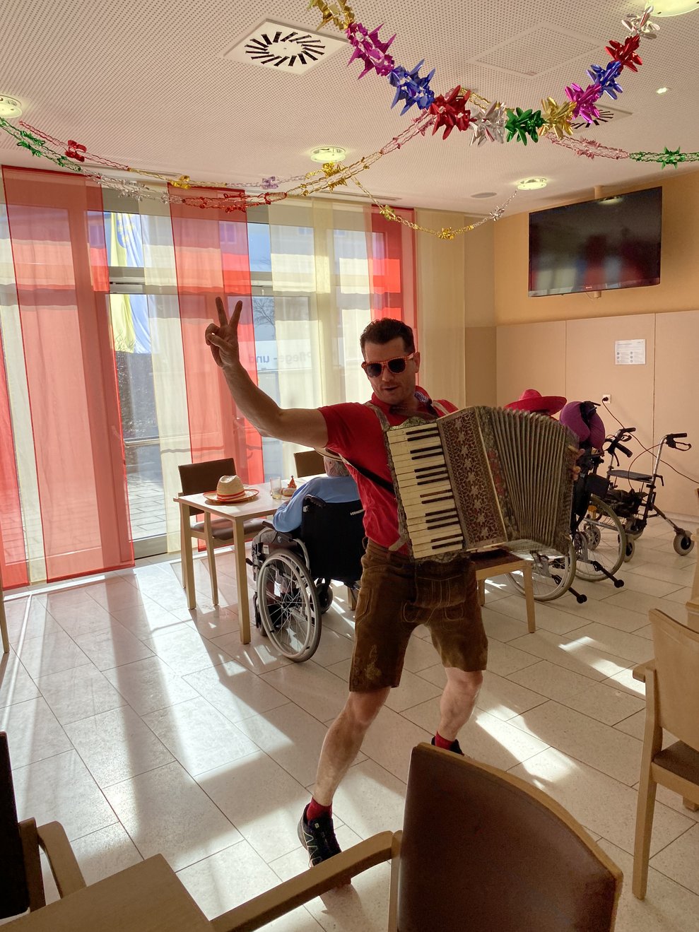 Haustechniker Martin sorgte als Andreas Gabalier...
