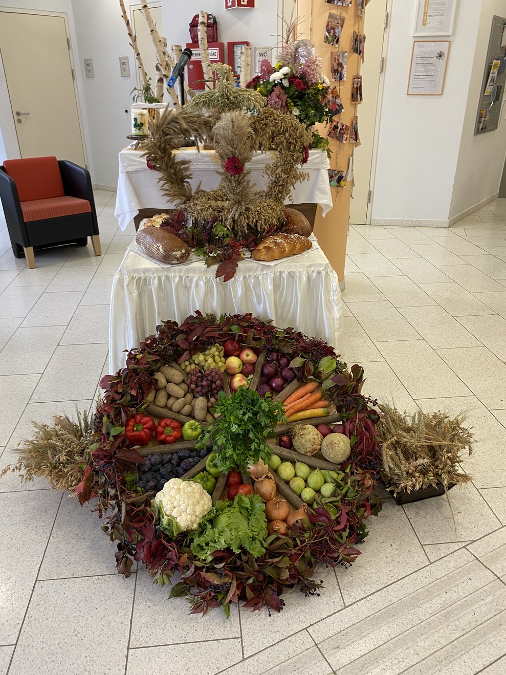 Unsere Erntedank Gaben sind ein richtiger Blickfang.