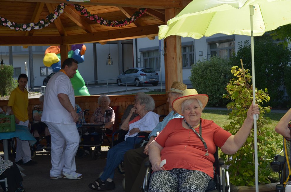 mehrere Bewohner im Schatten