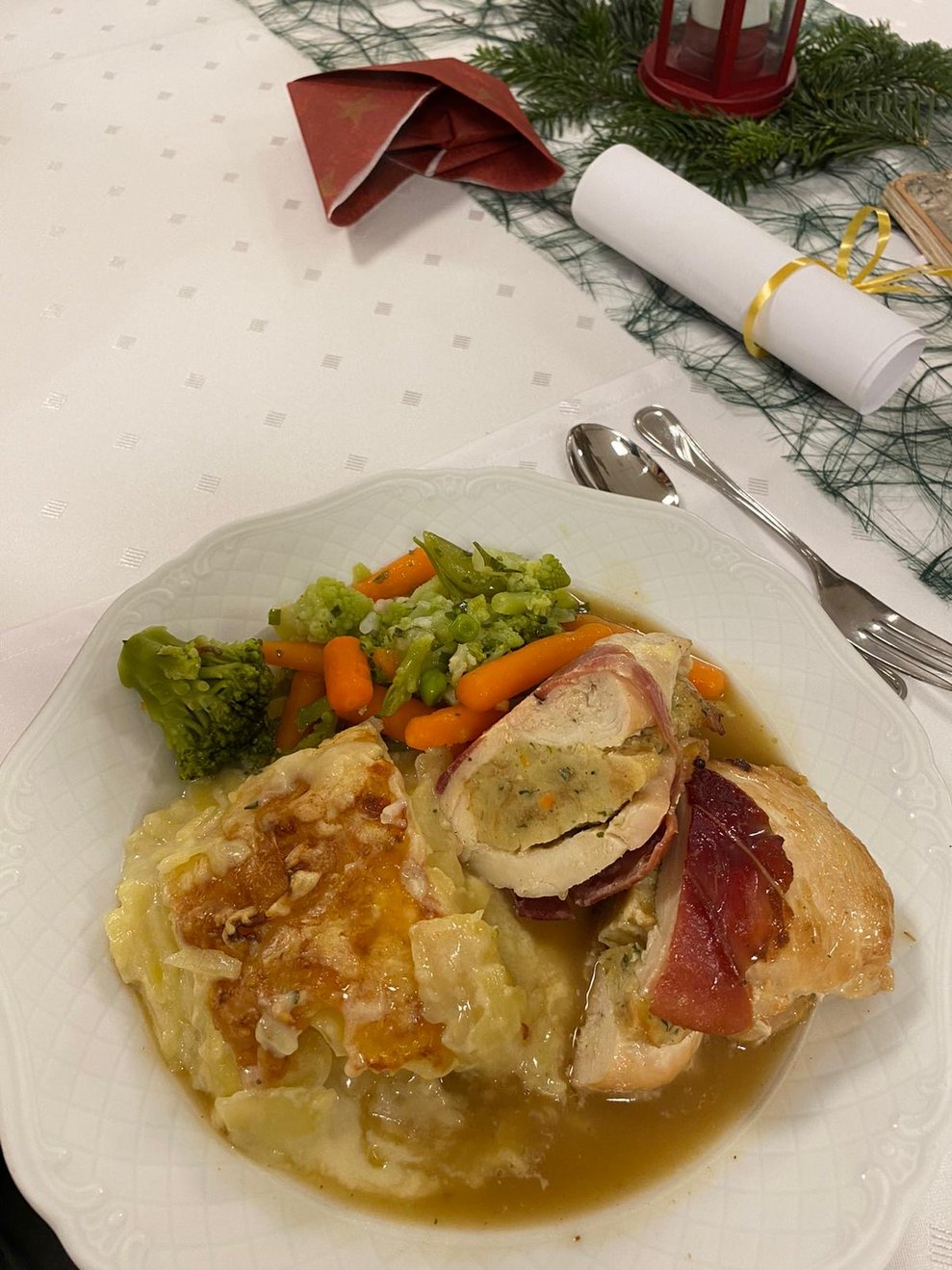 das Essen war hervorragend