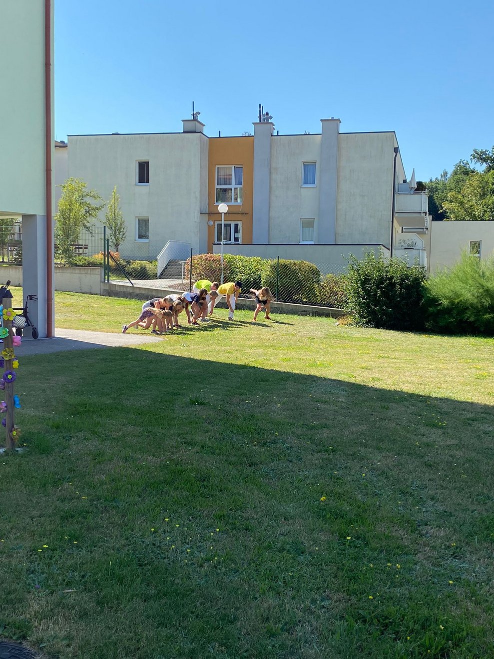 auspowern im Garten