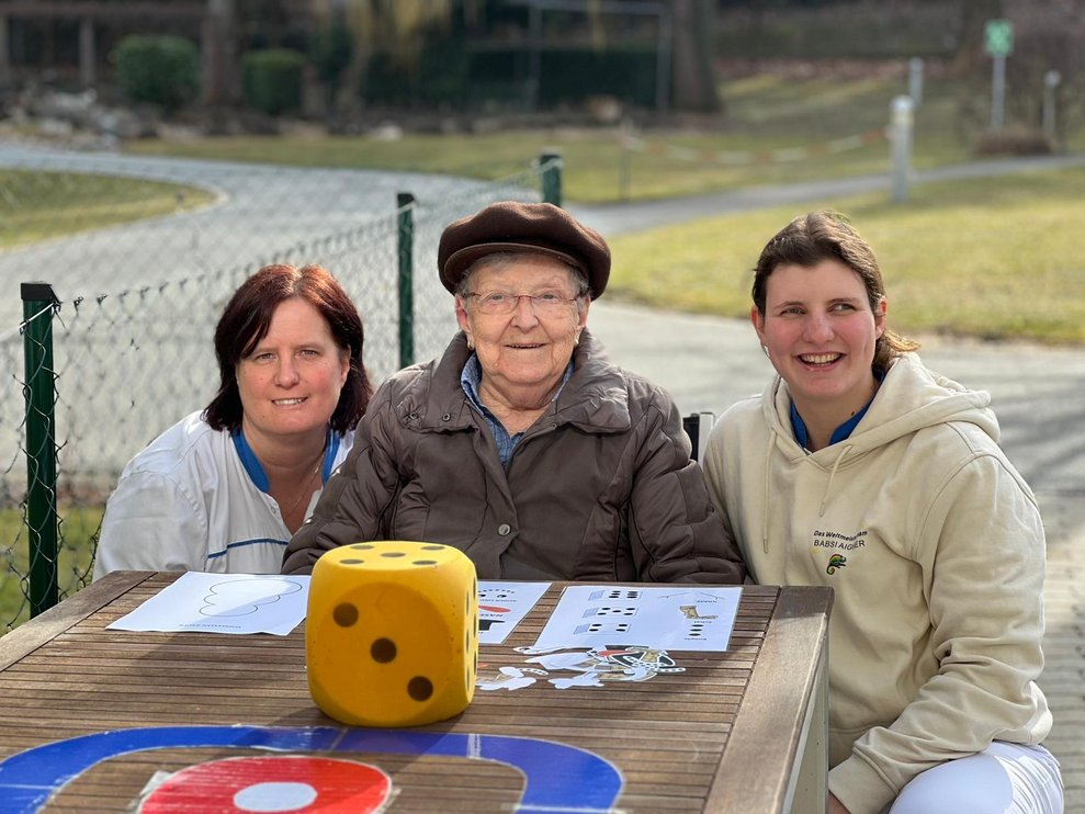Die Alltagsbegleitung gemeinsam mit Frau Halm