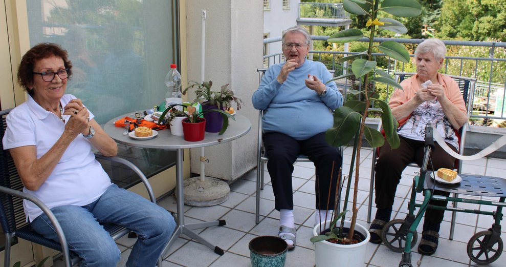 Kaffee für Bewohnerinnen