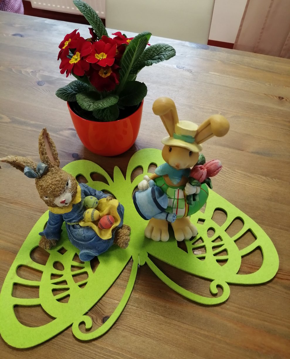 Unsere heutige Tagesaktivität steht ganz im Zeichen von Ostern.