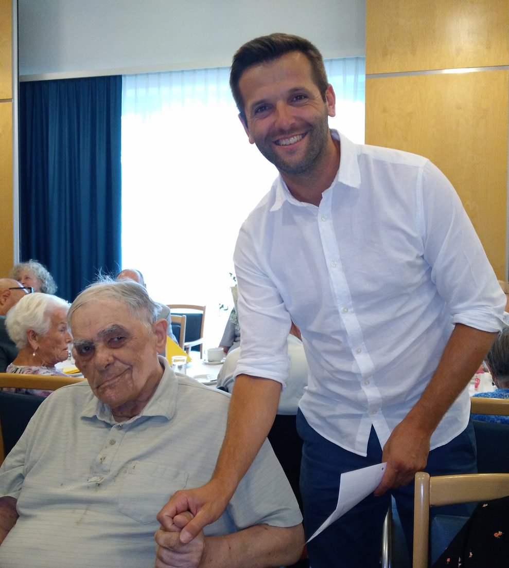 Jubilar mit Direktor