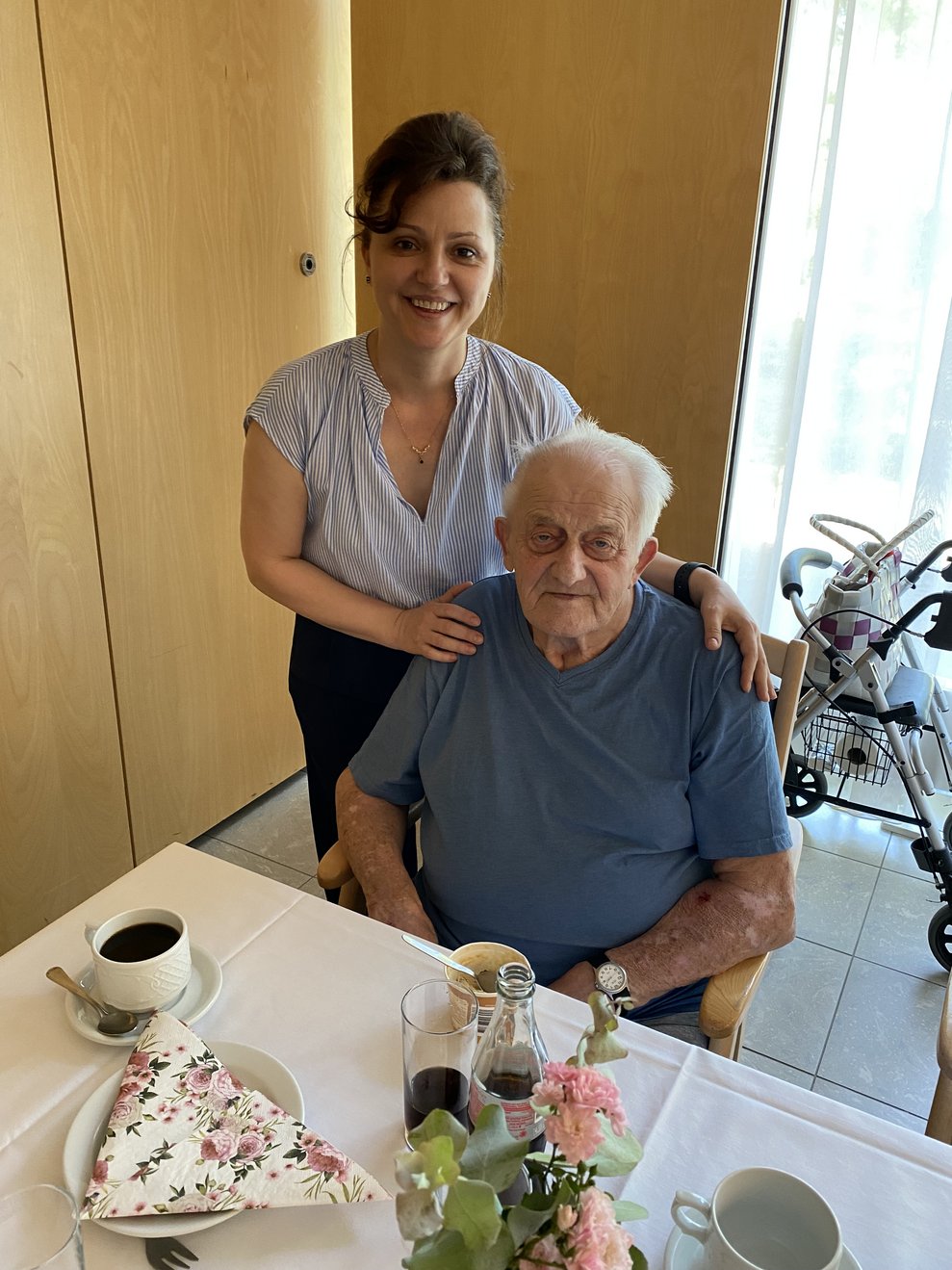 Jubilar mit Gratulantin
