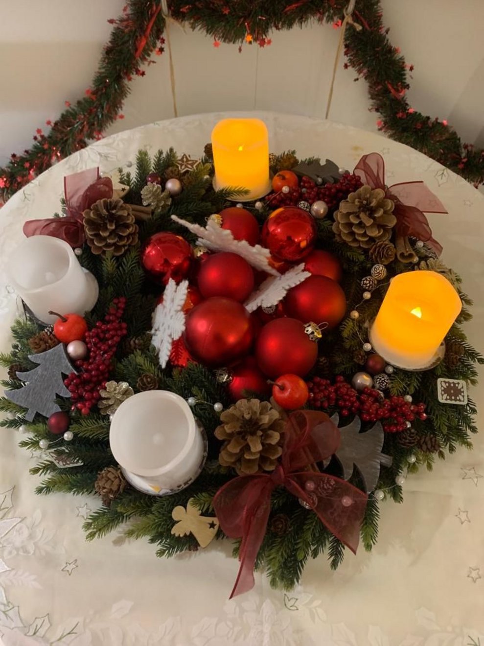 Und auch die Adventkränze konnten sich sehen lassen!