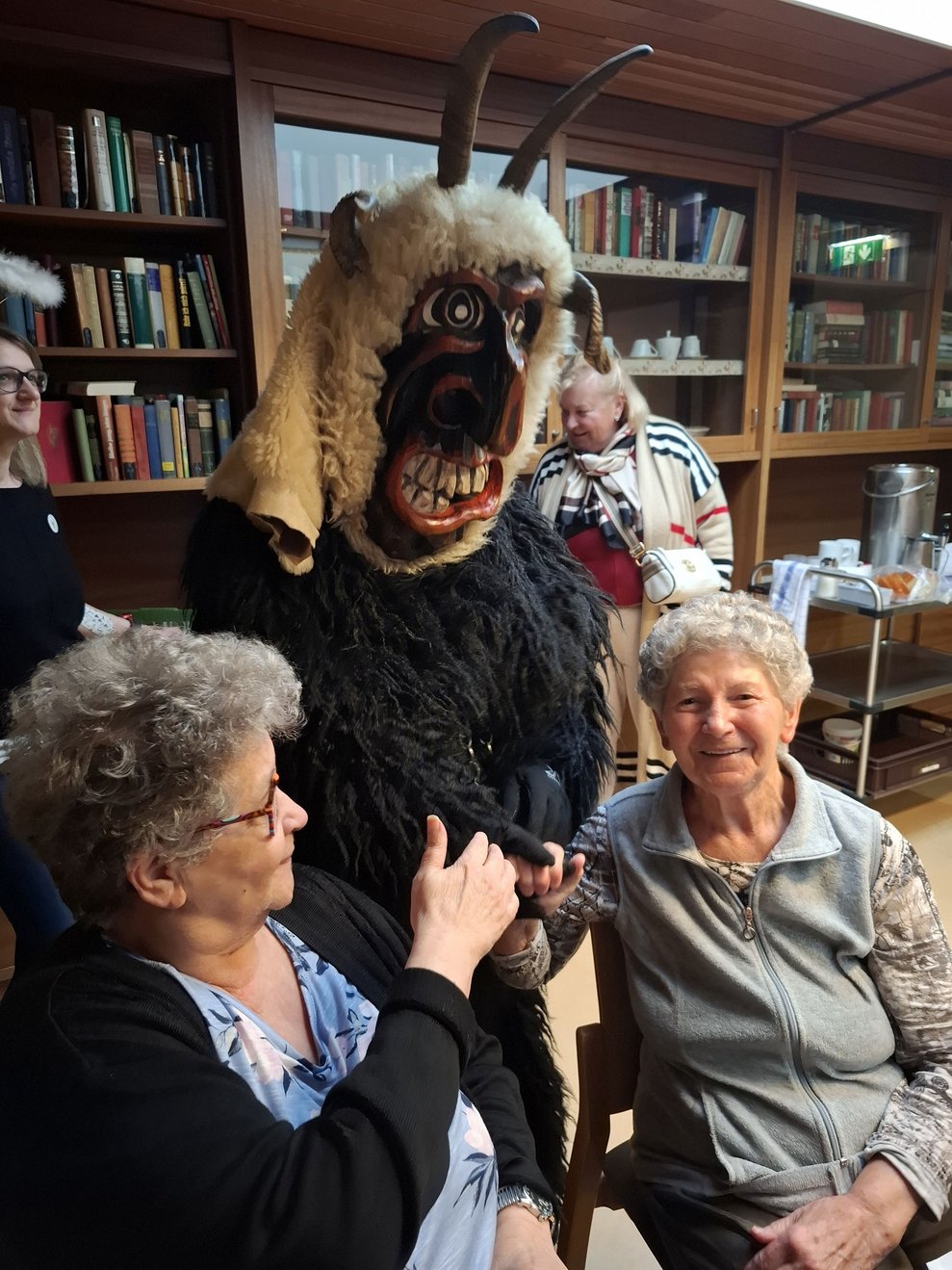 Der liebe Krampus begrüßte die BewohnerInnen ebenfalls. 