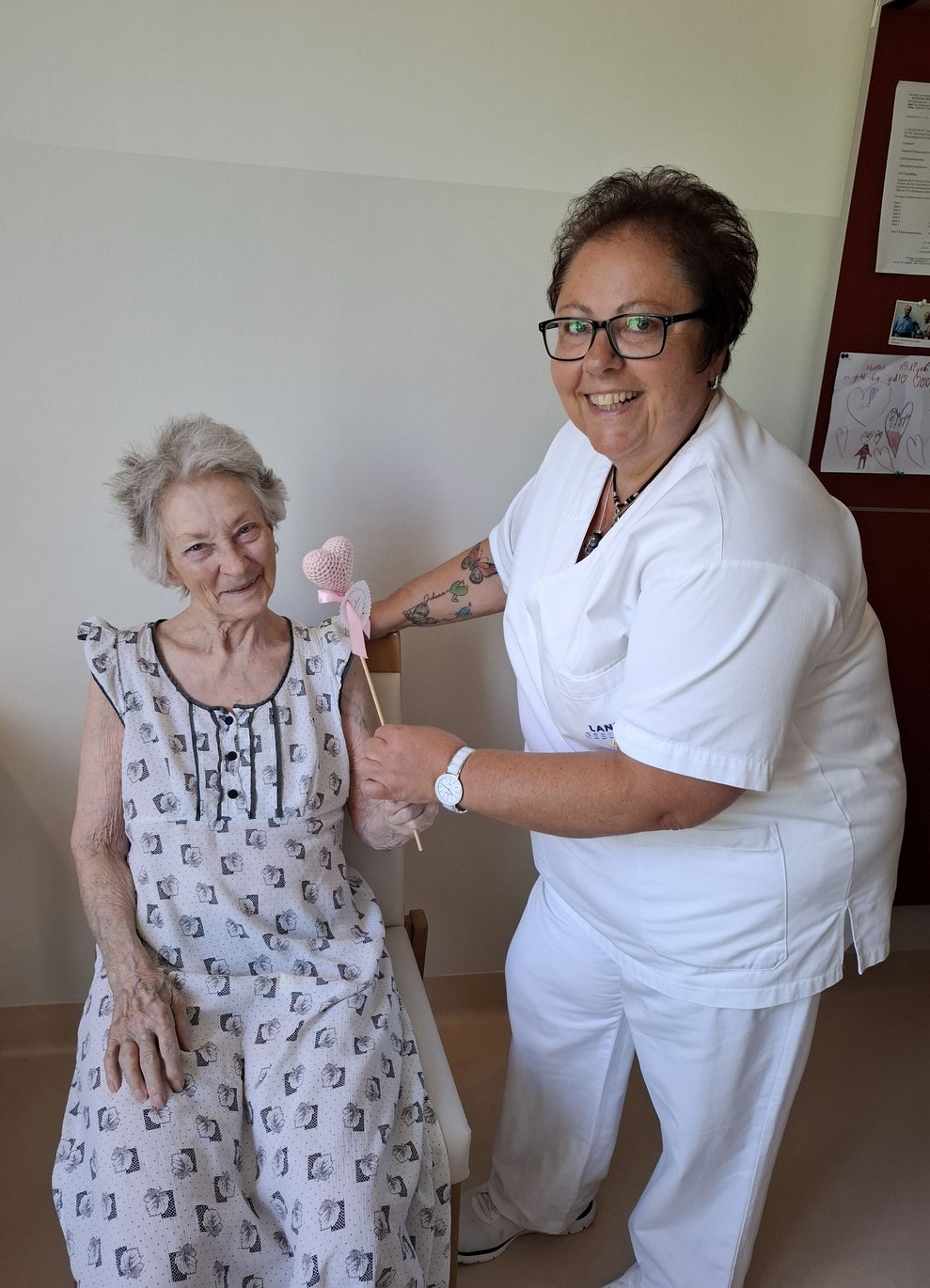 Zwei die sich bestens verstehen: Frau Burgschwieger und HH Carola Thonhauser.
