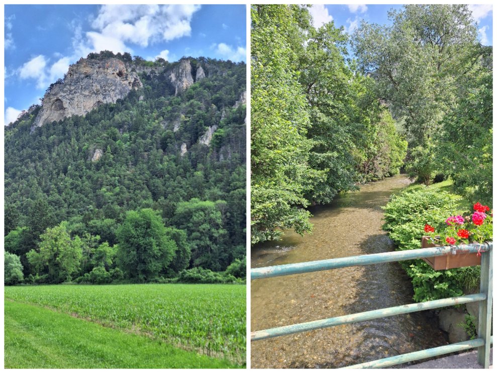 Auf dem Weg haben wir stets unser Wahrzeichen den Türkensturz in seiner vollen Pracht im Blick. Die Ausblicke auf die Pitten genießen wir ebenfalls.