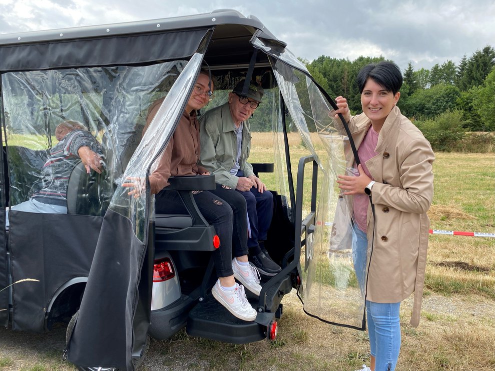 unsere 1. Ausfahrt mit dem E-Car 