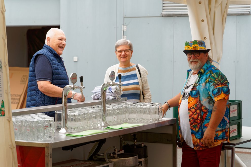 Herbert Ecker, Dorli Sauer und Werner Schöller.