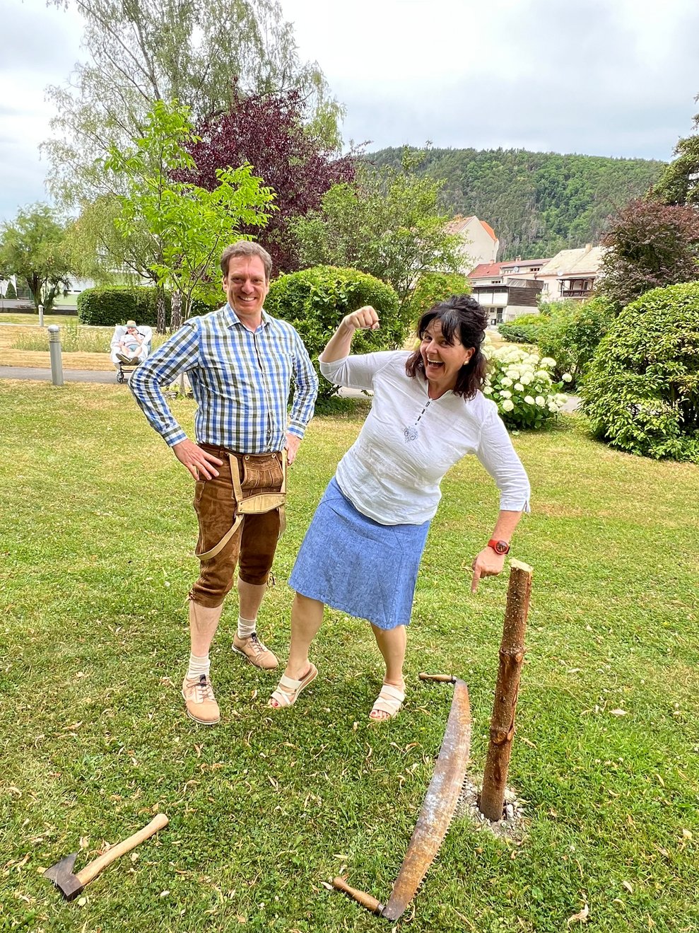 Ein Mann und eine Frau