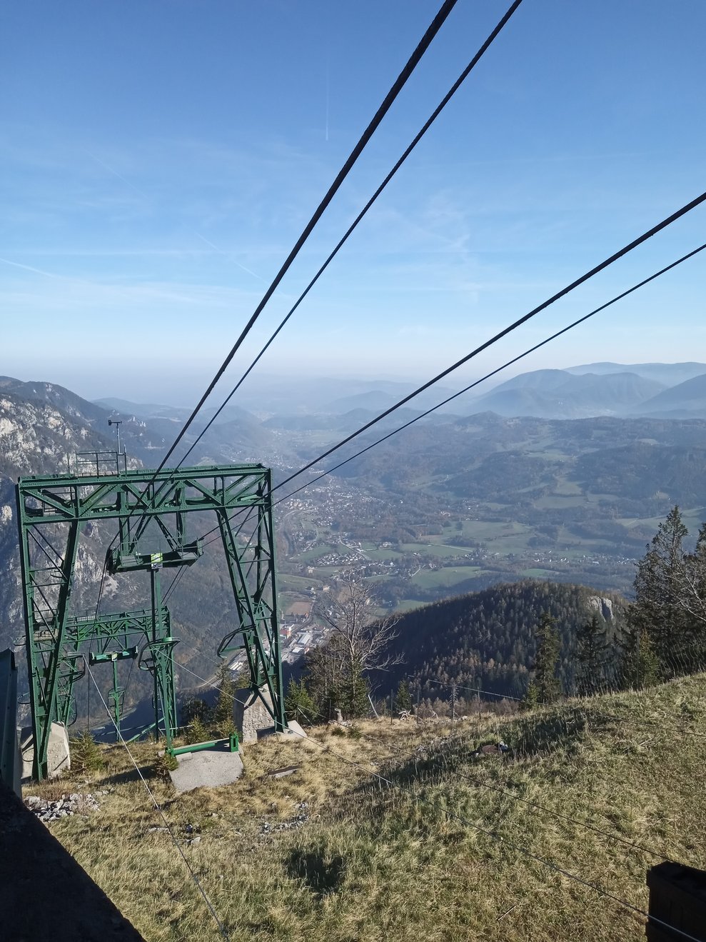 In Kürze werden wir von der Gondel wieder abgeholt und ins Tal gebracht. Was für ein herrlicher Tag.