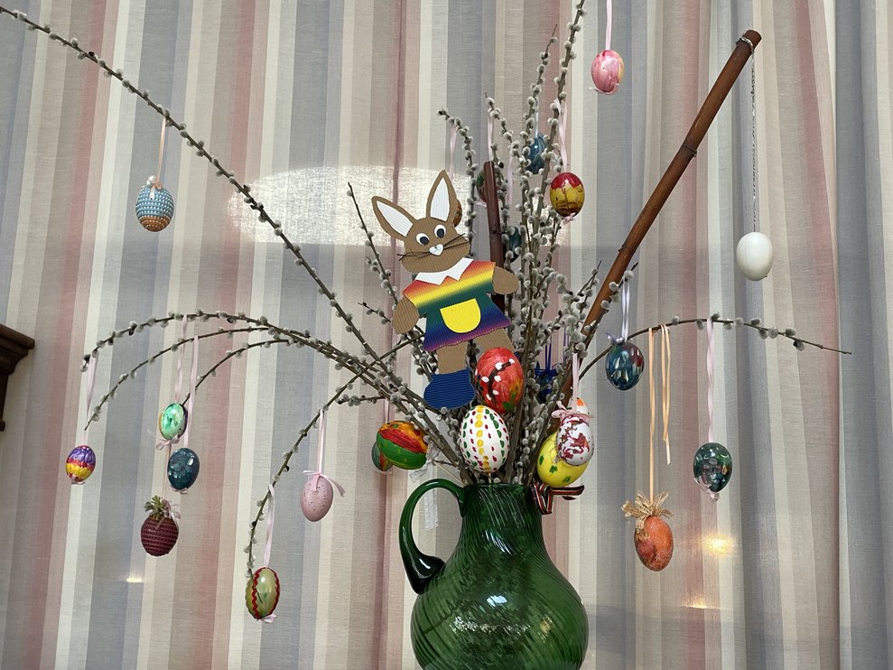 Ein Osterstrauch.