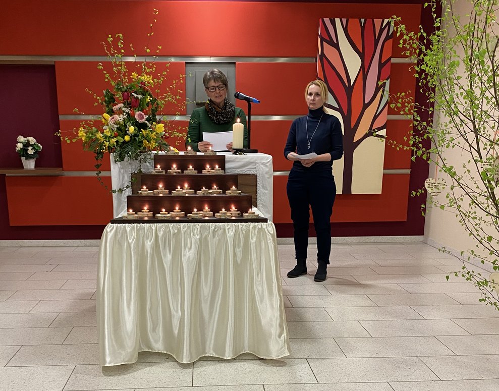 Kollegin Tamara und Kollegin Martha berührten die Angehörigen...