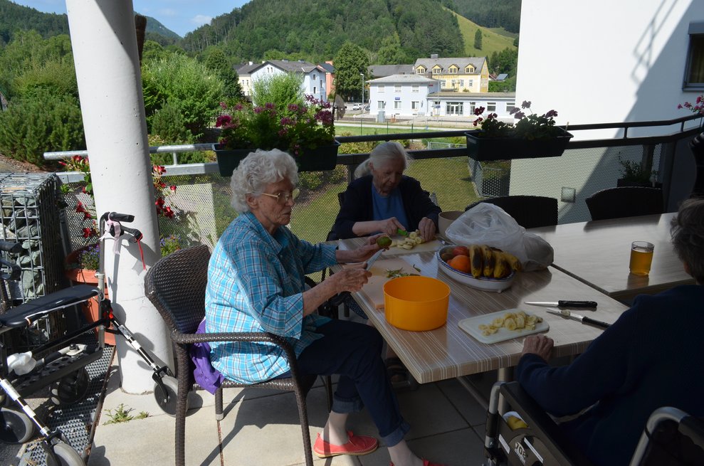 Obst schneiden