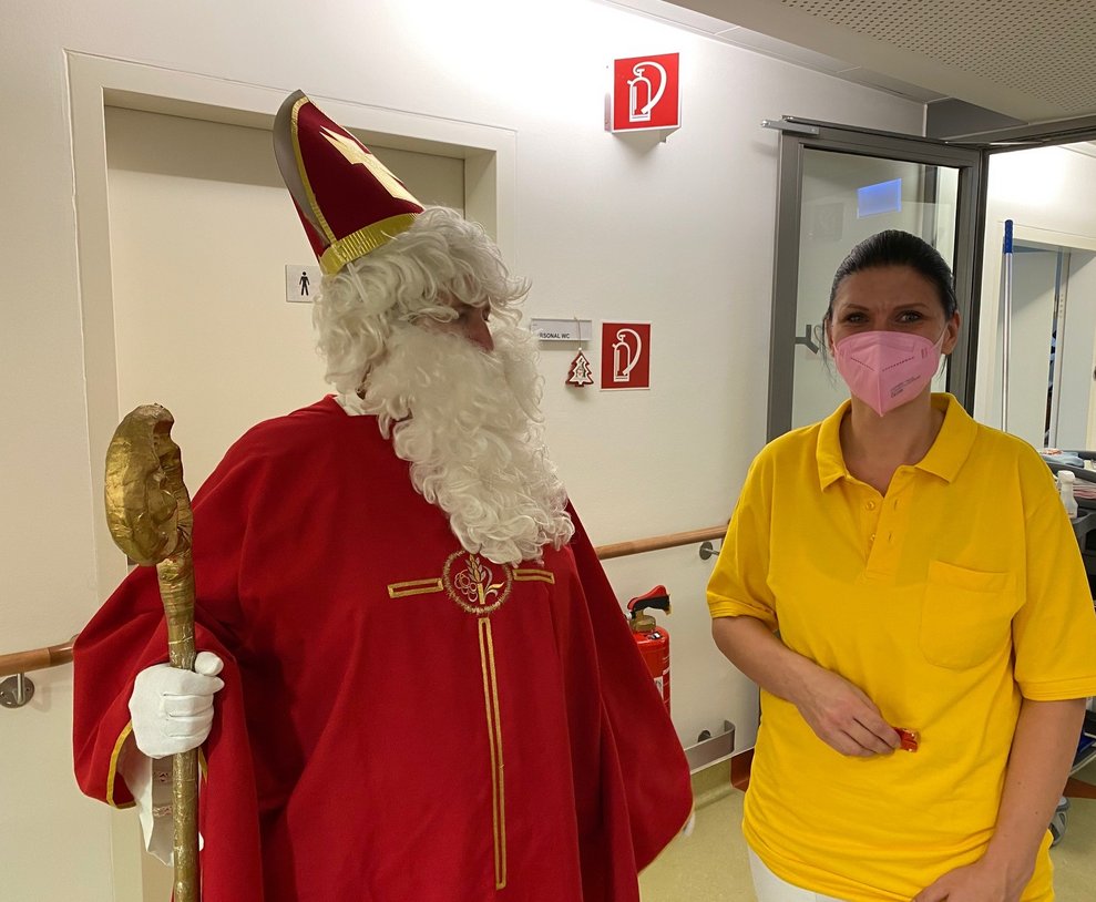 Der Nikolaus hat für alle ein offenes Ohr.