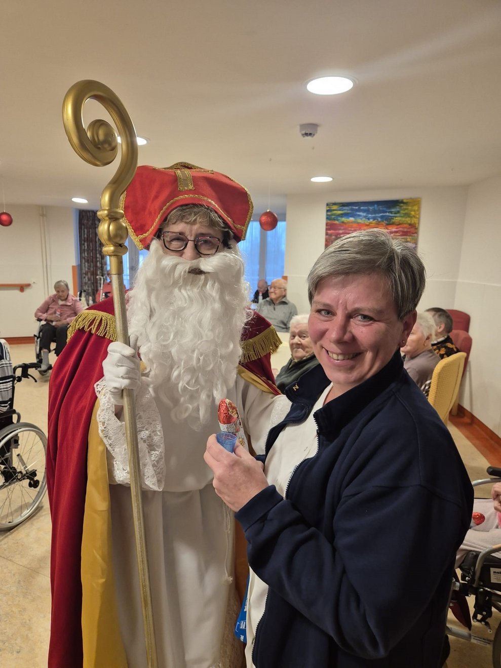 auch an die diensthabenden Mitarbeitern hat der Nikolaus gedacht