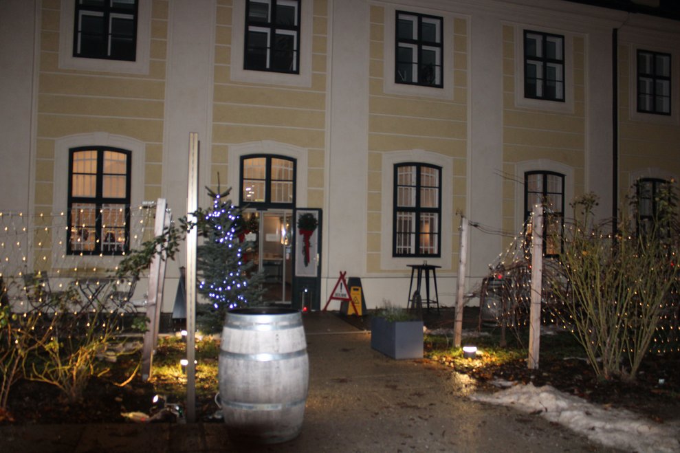 Am Christkindlmarkt Schönbrunn
