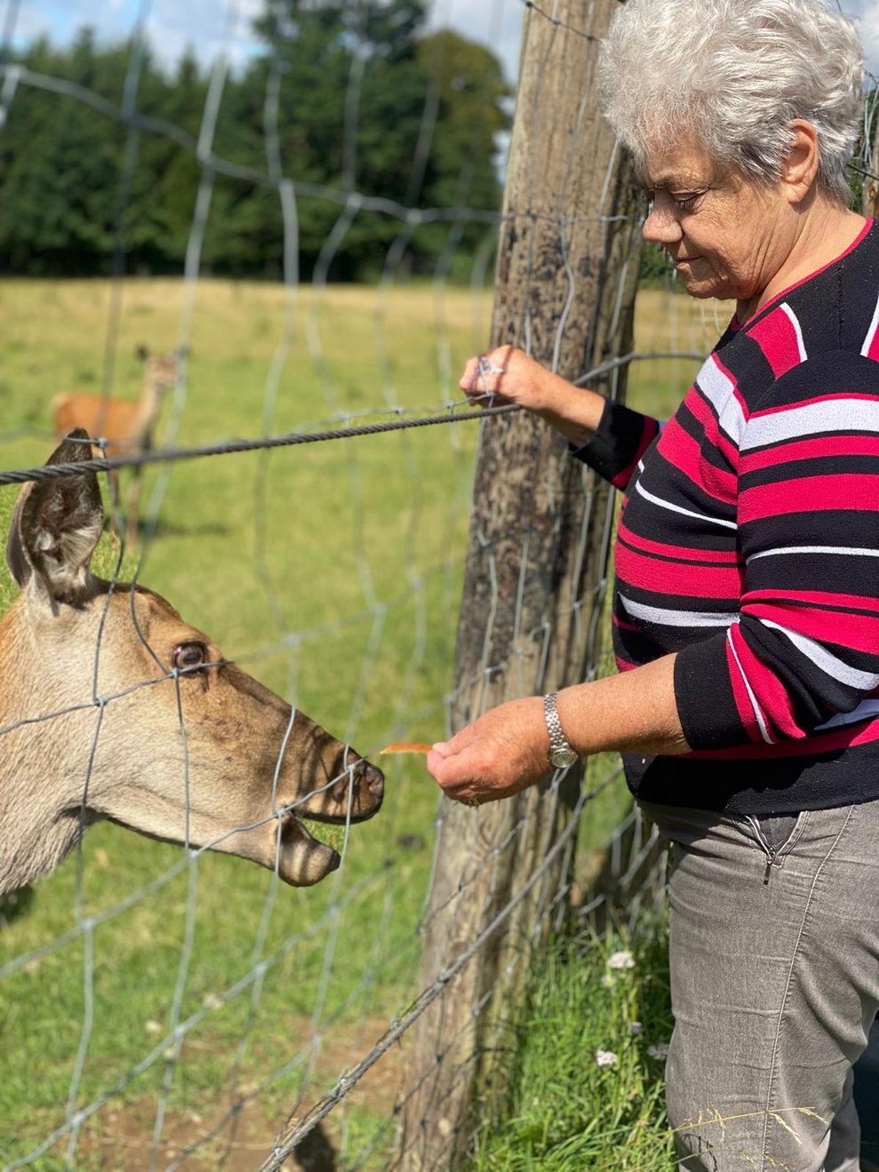 Eine Frau.