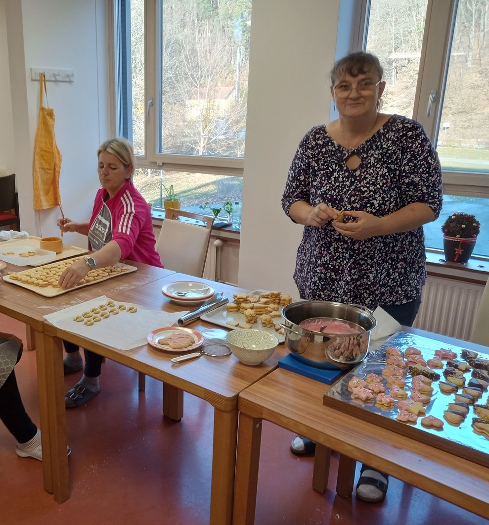 Es geht hoch her in unserer Weihnachtsbäckerei.