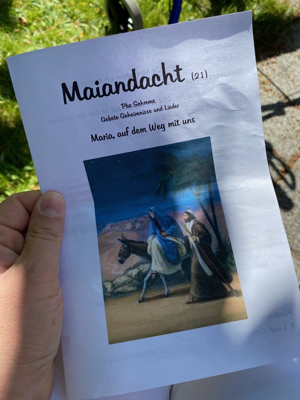 Texte und Gebete zum mitlesen und mitsingen