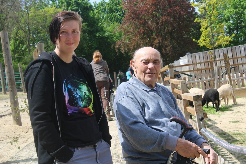 Besuch bei Tieren
