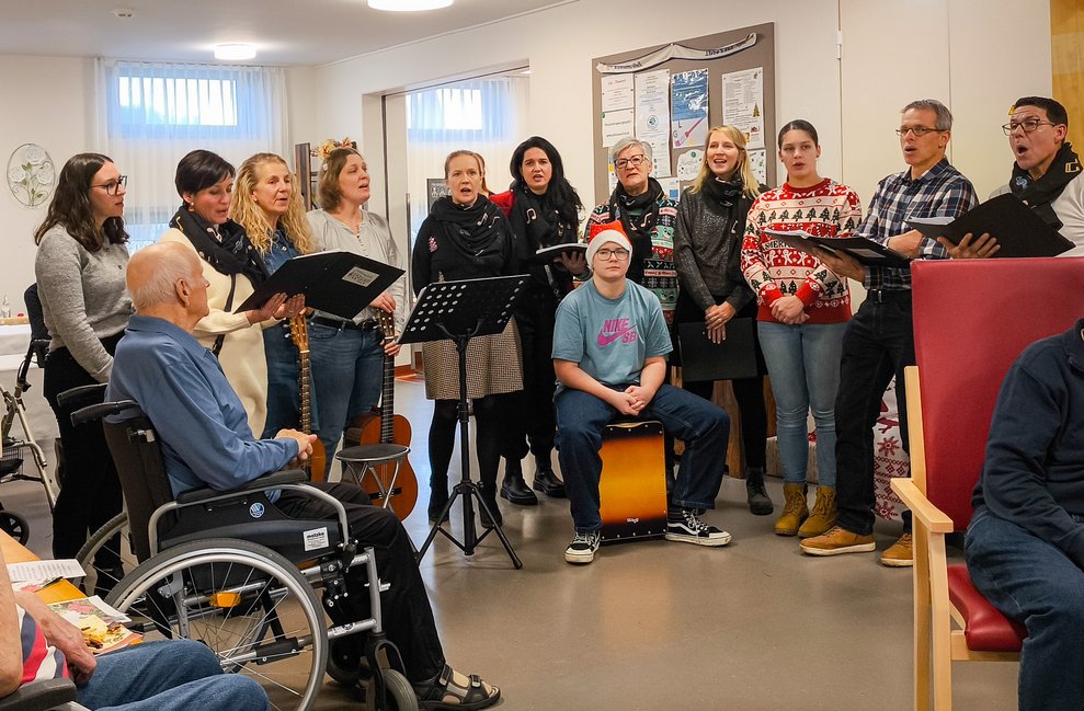 Das Ensemble 3150 beim Auftritt.