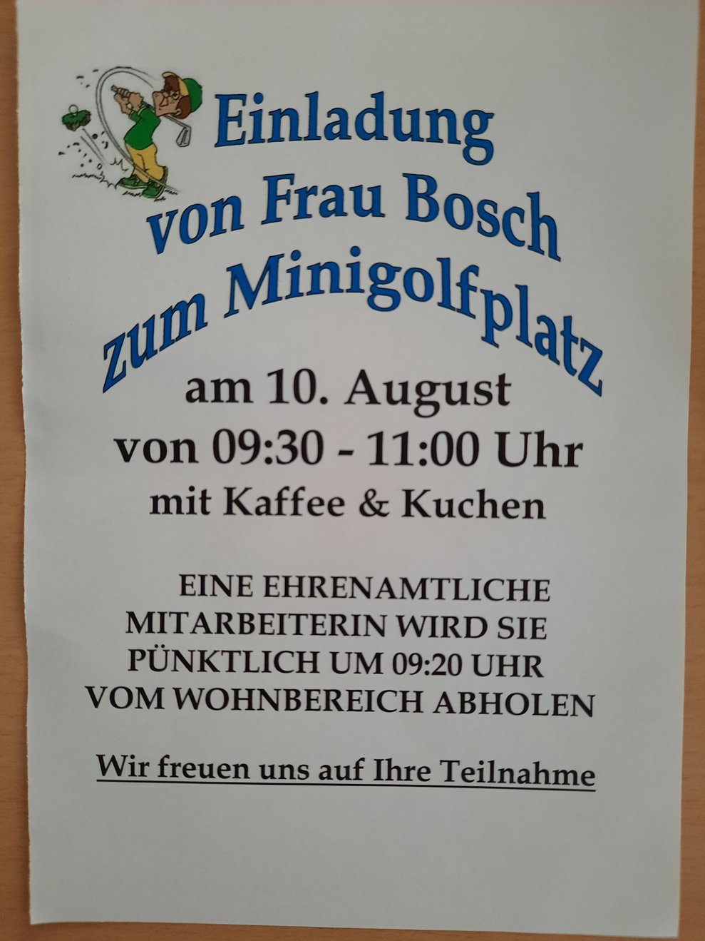Die Einladung.