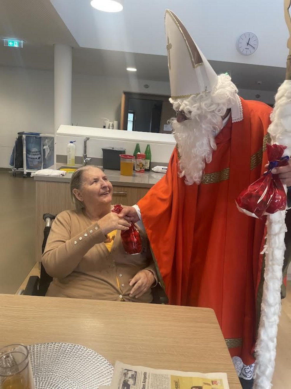 Nikolaus in der Wohngruppe
