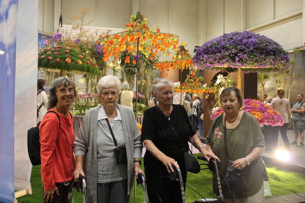 BewohnerInnen besuchen die Gartenbaumesse Tulln