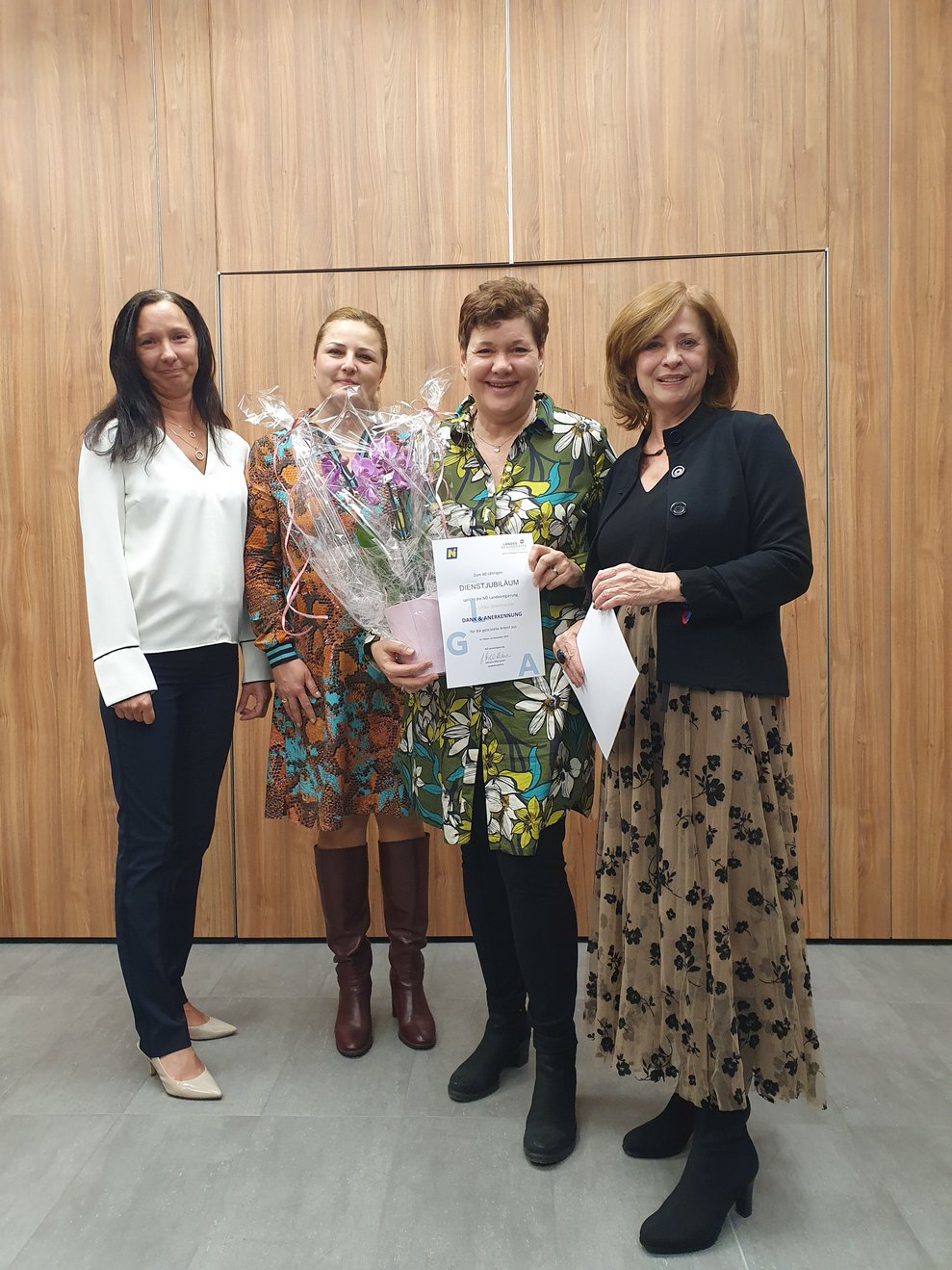 Wir gratulieren DGKP Ulrike Steinbrecher zum 40jährigen Dienstjubiläum.